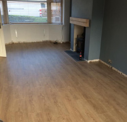 An image showing some newly fitted wooden flooring